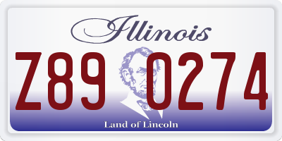 IL license plate Z890274