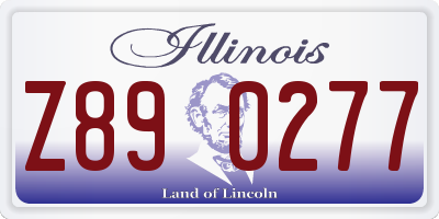 IL license plate Z890277