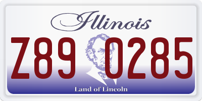 IL license plate Z890285