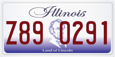 IL license plate Z890291