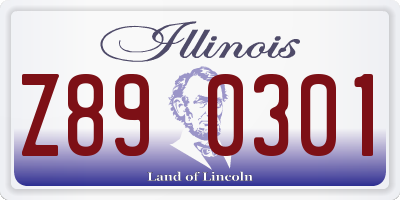 IL license plate Z890301