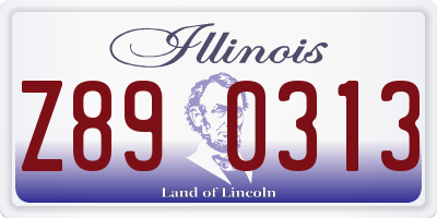 IL license plate Z890313