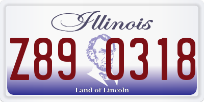 IL license plate Z890318