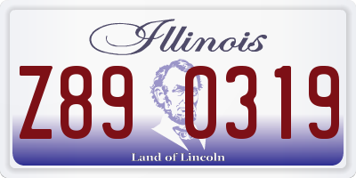 IL license plate Z890319