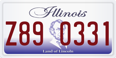 IL license plate Z890331