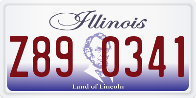 IL license plate Z890341