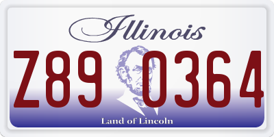 IL license plate Z890364