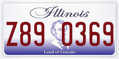 IL license plate Z890369