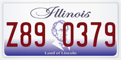 IL license plate Z890379