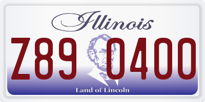 IL license plate Z890400