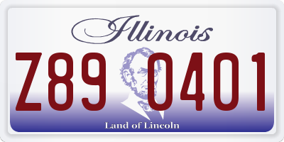IL license plate Z890401