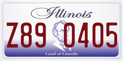 IL license plate Z890405
