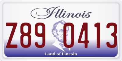 IL license plate Z890413
