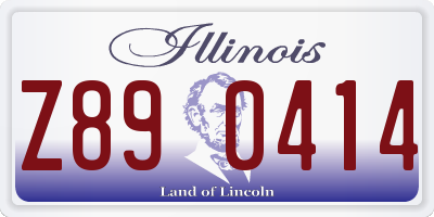 IL license plate Z890414