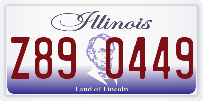 IL license plate Z890449