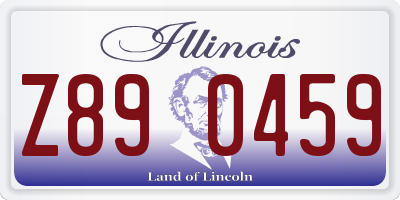 IL license plate Z890459