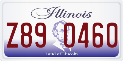 IL license plate Z890460