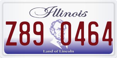 IL license plate Z890464