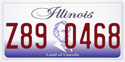 IL license plate Z890468