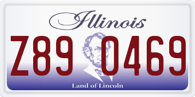 IL license plate Z890469