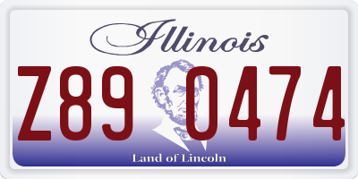 IL license plate Z890474