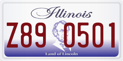 IL license plate Z890501