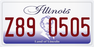 IL license plate Z890505