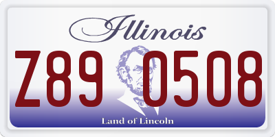 IL license plate Z890508