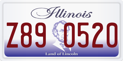 IL license plate Z890520