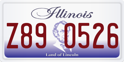 IL license plate Z890526