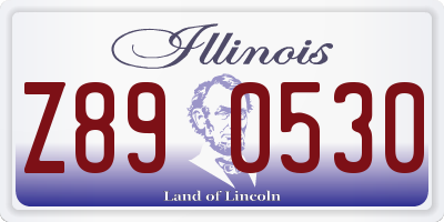 IL license plate Z890530