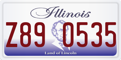 IL license plate Z890535