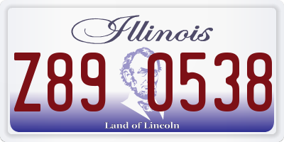 IL license plate Z890538
