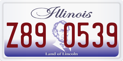 IL license plate Z890539