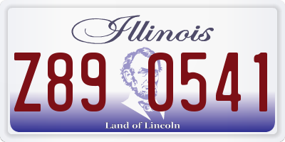 IL license plate Z890541