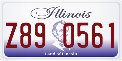 IL license plate Z890561