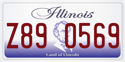 IL license plate Z890569