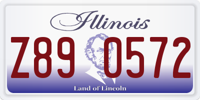 IL license plate Z890572