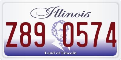 IL license plate Z890574
