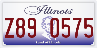 IL license plate Z890575