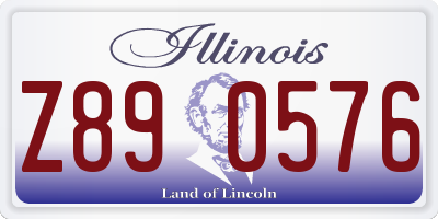 IL license plate Z890576