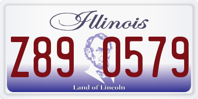 IL license plate Z890579
