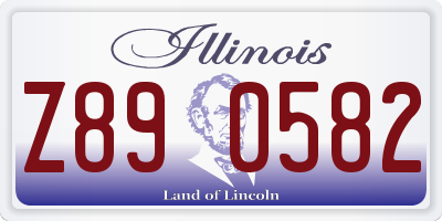 IL license plate Z890582