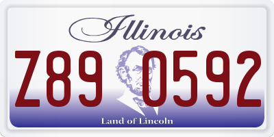 IL license plate Z890592