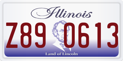 IL license plate Z890613