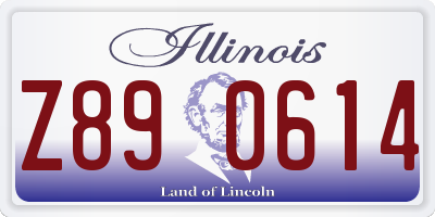 IL license plate Z890614