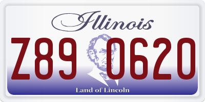 IL license plate Z890620