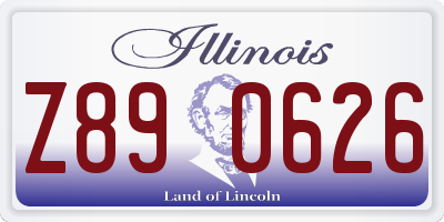 IL license plate Z890626