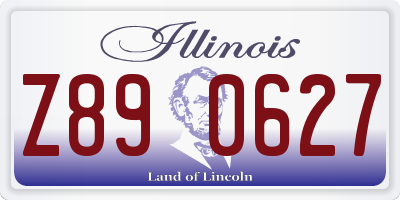 IL license plate Z890627