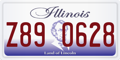 IL license plate Z890628